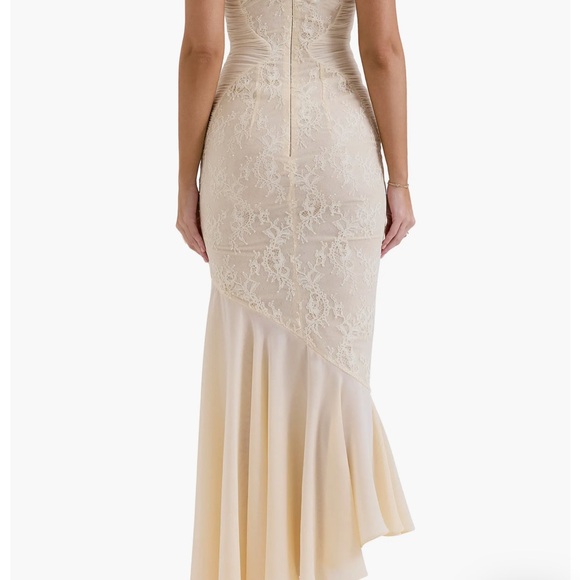 House of CB Felicia Lace Inset Mermaid Gown - Picture 3 of 8